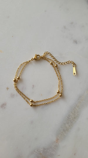 18K plated Dainty bracelet
