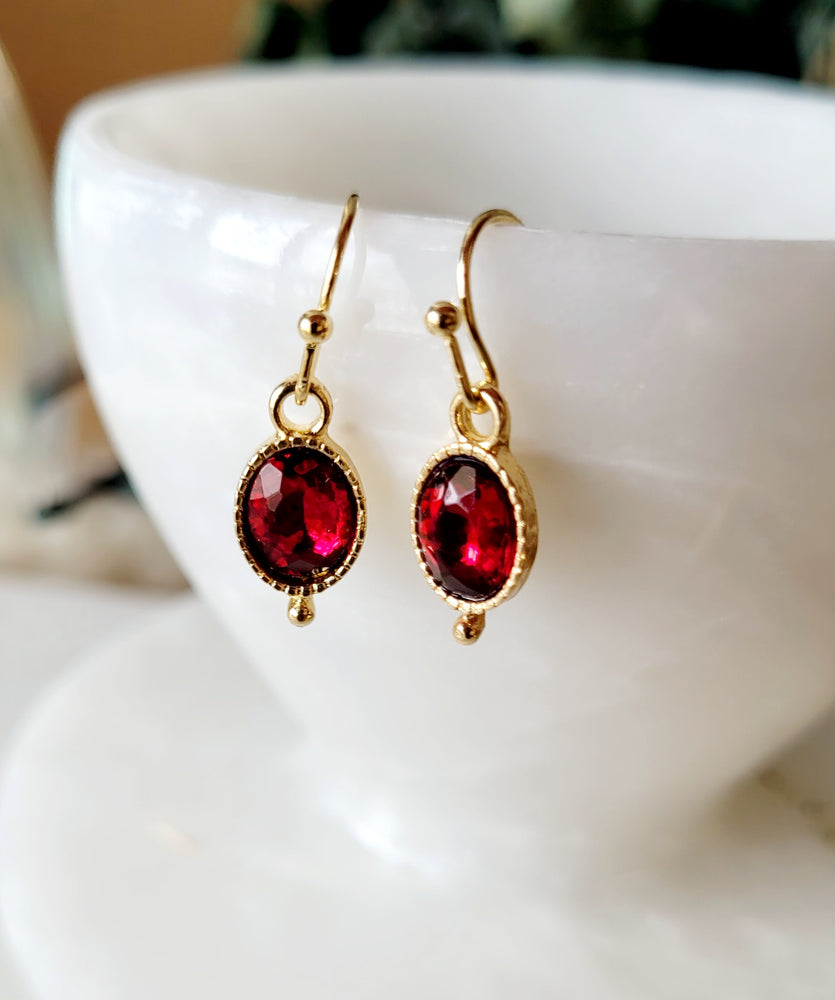 
                
                    Load image into Gallery viewer, Ruby Dangle earring
                
            