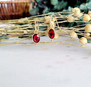 
                
                    Load image into Gallery viewer, Ruby Dangle earring
                
            