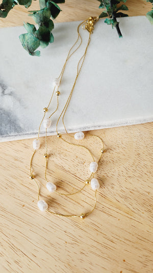 Pearl Double layer Necklace