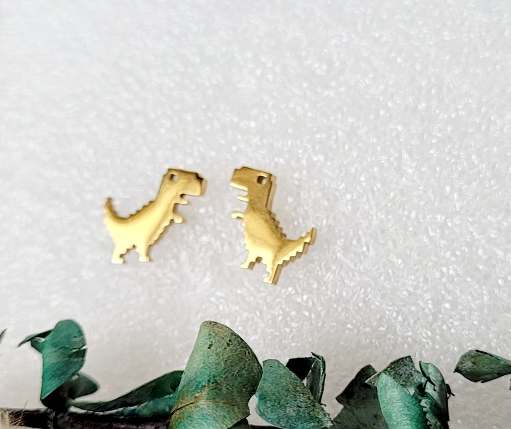 GOOGLE DINO STUD EARRINGS