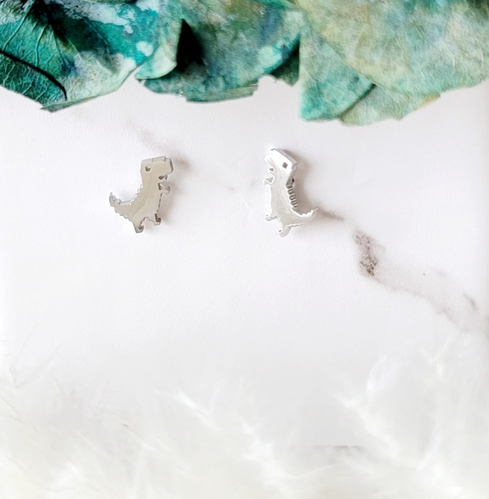 GOOGLE DINO STUD EARRINGS